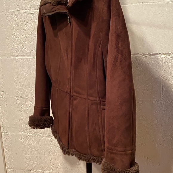 Hilary Radley Brown suede women’s jacket - Picture 3 of 4